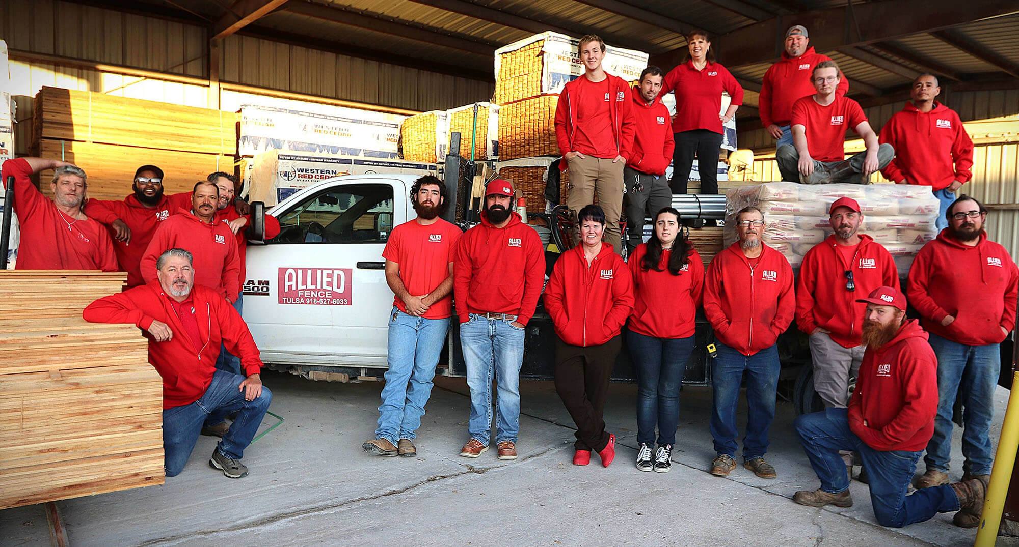 The team at Allied Fence Co. of Tulsa